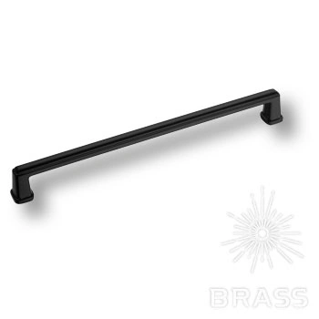Brass Ручка скоба 544-224-Matt Black черный 224 мм фото 1