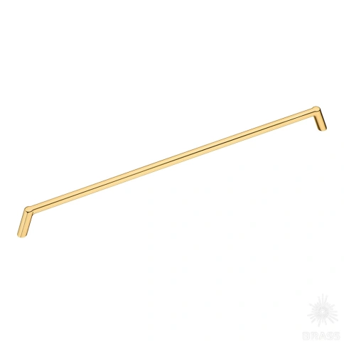 alt="Купить Ручка скоба 391-320-Gold глянцевое золото 320 мм Brass. Мебельная фурнитура оптом и в розницу."