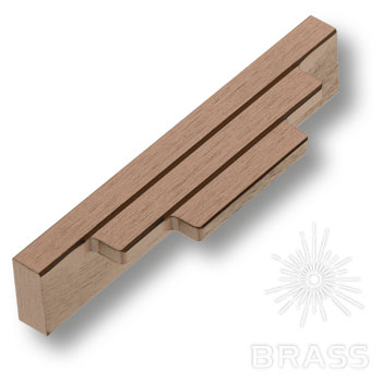Brass Ручка накладная 9429 0096 ELX8 брашированная бронза 96 мм фото 1