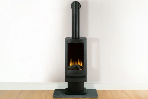 Трехсторонний электрокамин с обогревом BRITISH FIRES Bramshaw Stove фото 1