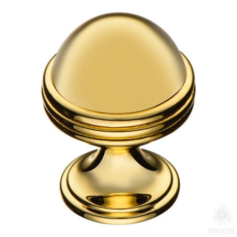 alt="Купить Ручка кнопка 29-Gold глянцевое золото Brass мебельная фурнитура оптом и в розницу"