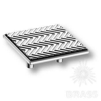 Brass Ручка кнопка 4204 032MP02 глянцевый хром 32 мм фото 1