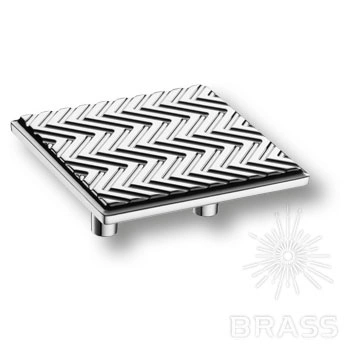 Brass Ручка кнопка 4204 032MP02 глянцевый хром 32 мм фото 1