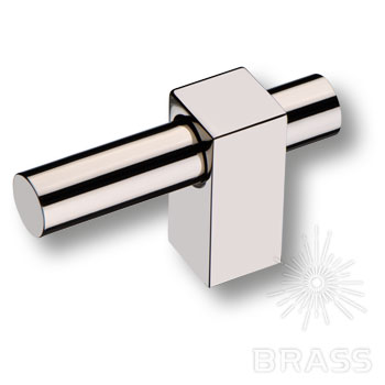 Brass Ручка кнопка 8954 0008 PN-PN глянцевый никель фото 1