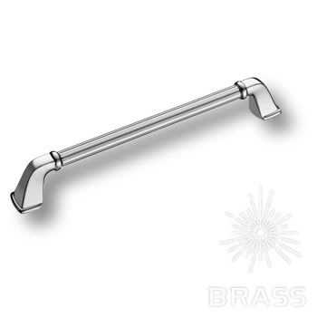 Brass Ручка скоба 1122 192MP02 глянцевый хром 192 мм фото 1
