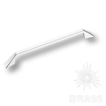 Brass Ручка скоба 6842-400 глянцевый хром 192 мм фото 1