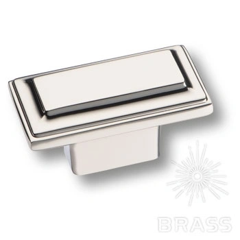 Brass Ручка кнопка 3305 0016 PN глянцевый никель фото 1