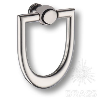 Brass Ручка кольцо 3130 0044 PN-PN глянцевый никель фото 1