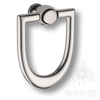 Brass Ручка кольцо 3130 0044 PN-PN глянцевый никель фото 1