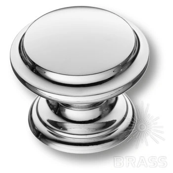 Brass Ручка кнопка 8462-400 глянцевый хром фото 1