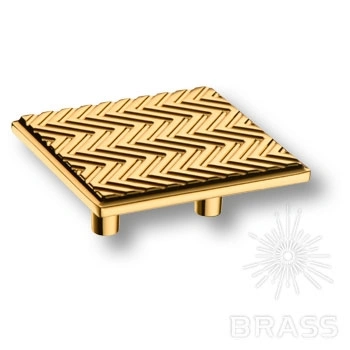 Brass Ручка кнопка 4204 032MP11 глянцевое золото 32 мм фото 1