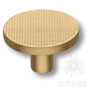 Brass Ручка кнопка 26-Champagne Gold матовая латунь фото 1