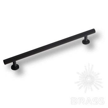 Brass Ручка скоба 8887 0192 AL6-AL6 черный 192 мм фото 1
