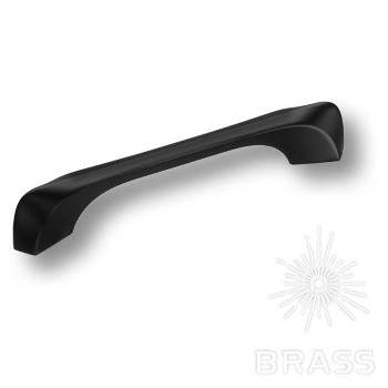 Brass Ручка скоба 303-160-Matt Black чёрный 128-160 мм фото 1