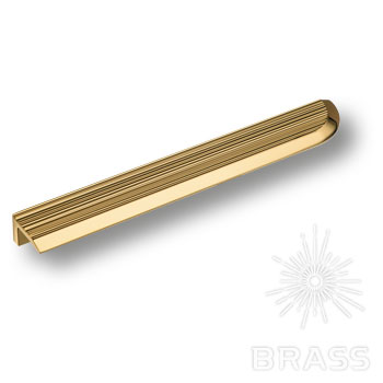 Brass Ручка скоба 9066R 0224 GL глянцевое золото 224 мм фото 1