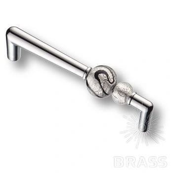 Brass Ручка скоба эксклюзивная коллекция Atomo 15.189.128 AT MG 07 глянцевый хром 128 мм фото 1