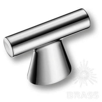 Brass Ручка кнопка 4119 016MP02 глянцевый хром 16 мм фото 1