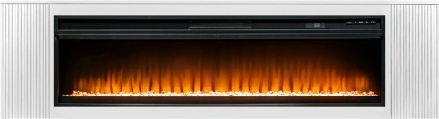 Каминокомплект Портал-тумба Madison (Разборный) - Бьянко белый с очагом Vision 60 LED фото 1