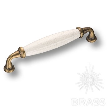 Brass Ручка скоба 2005-40-128-08 с серой "паутинкой" / античная бронза 128 мм фото 1