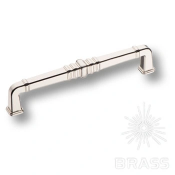 Brass Ручка скоба KT 012.160.42 глянцевый никель 128 мм фото 1