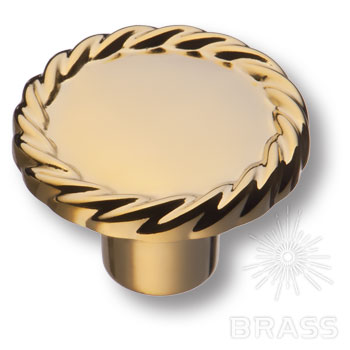 Brass Ручка кнопка 8581-100 глянцевое золото фото 1