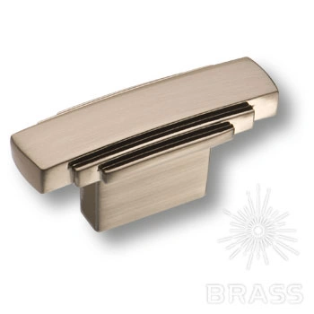 Brass Ручка кнопка 4215 0016 NB матовый никель 16 мм фото 1