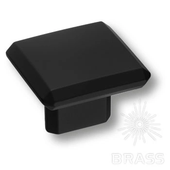 Brass Ручка кнопка 4106 016MP24 черный 16 мм фото 1