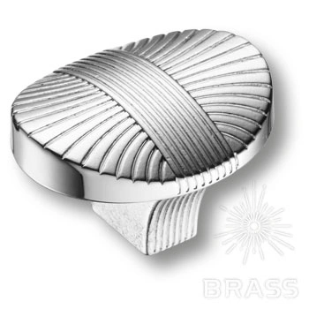 Brass Ручка кнопка 8491-400 глянцевый хром фото 1