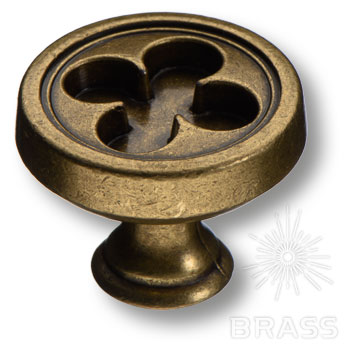 Brass Ручка кнопка 15.312.30.12 античная бронза фото 1