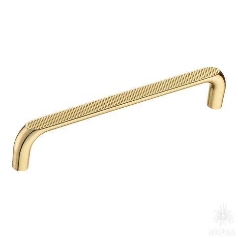 alt="Купить Ручка скоба 396-160-Gold глянцевое золото 160 мм Brass. Мебельная фурнитура оптом и в розницу."