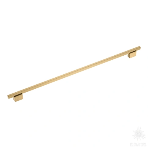 Brass Ручка скоба 2552-011-480 латунь сатинированная латунь 480 мм фото 1