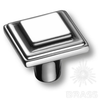 Brass Ручка кнопка 3305 0008 CR глянцевый хром фото 1