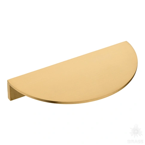 Brass Ручка скоба латунь 07640-011-R20-160 MOON-L сатинированная латунь 160 мм фото 2