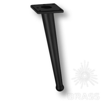 Brass Опора мебельная 1180 0200 Matt Black BONE матовый черный 200 мм фото 1