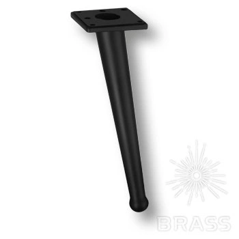 Brass Опора мебельная 1180 0200 Matt Black BONE матовый черный 200 мм фото 1