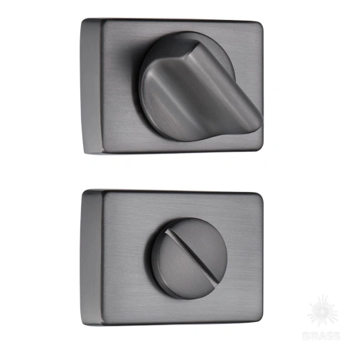 Brass Накладка с поворотной кнопкой RO15W6 BBN ROSET черный матовый никель фото 1