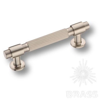 Brass Ручка рейлинг 9380 0096 NB-NB матовый никель 96 мм фото 1