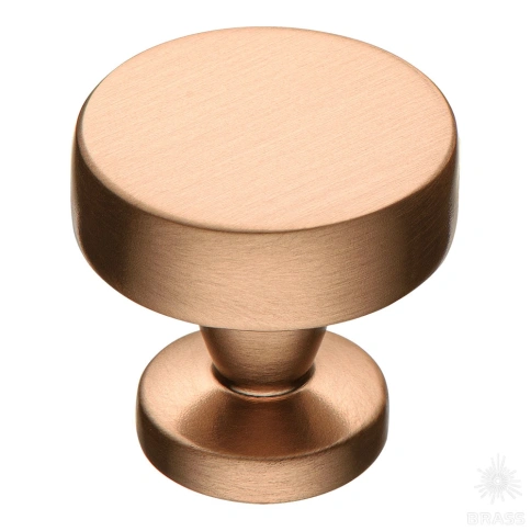 alt="Купить Ручка кнопка 30-Light Bronze светлая медь Brass мебельная фурнитура оптом и в розницу"