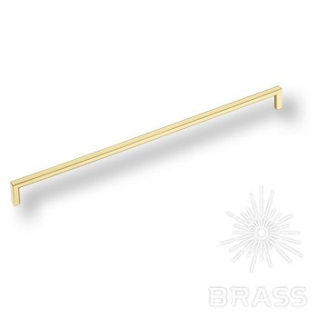 Brass Ручка скоба 6761-100 глянцевое золото 320 мм фото 1