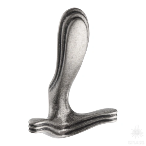 Brass Крючок мебельный трёхрожковый 2035 0086 OSM старое серебро фото 1
