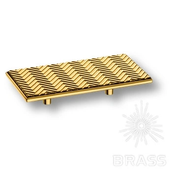 Brass Ручка скоба 1204 064MP11 глянцевое золото 64 мм фото 1