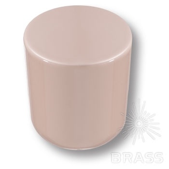 Brass Ручка кнопка 8161-581 PINK BRIGHT глянцевый розовый фото 1