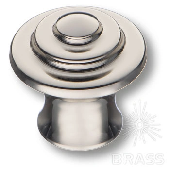 Brass Ручка кнопка 1934 0026 PN глянцевый никель фото 1