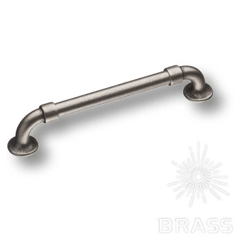 Brass Ручка скоба BU 010.160.16 старое серебро 160 мм фото 1
