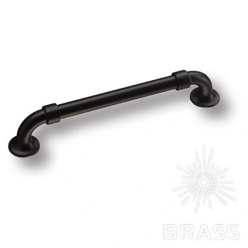 Brass Ручка скоба BU 010.160.09 черный 160 мм фото 1