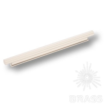 Brass Ручка профиль 9332 0224 PN глянцевый никель 224 мм фото 1