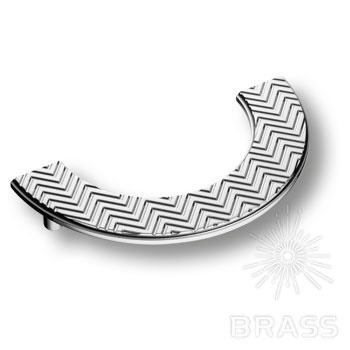 Brass Ручка скоба 1198 128MP02 глянцевый хром 128 мм фото 1