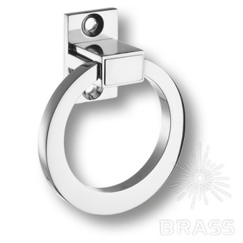 Brass Ручка кольцо BU 013.55 CS 07 глянцевый хром фото 1
