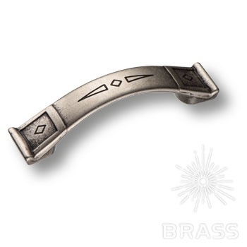 Brass Ручка скоба 15.128.64.16 старое серебро 64 мм  фото 1