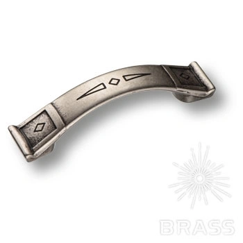 Brass Ручка скоба 15.128.64.16 старое серебро 64 мм  фото 1